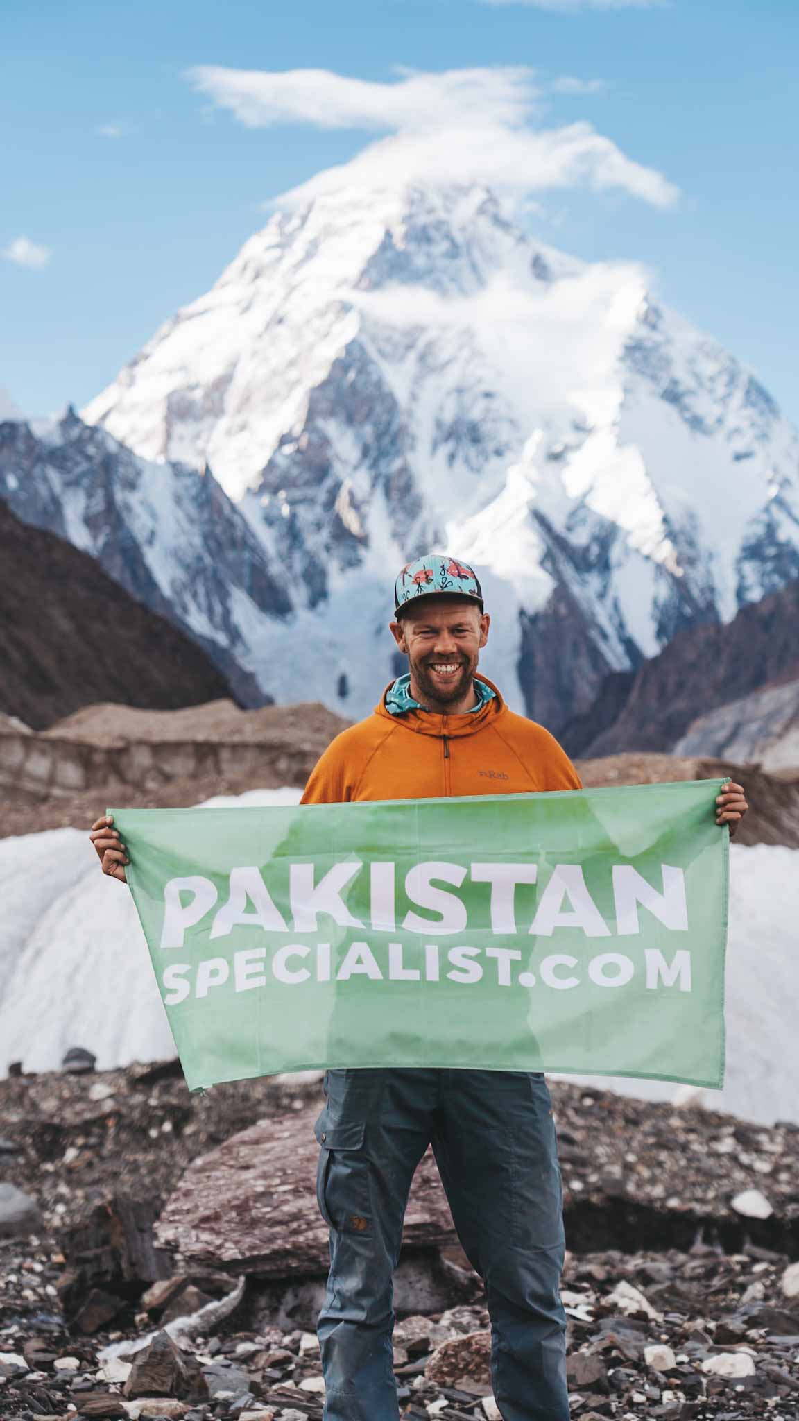 Nederlandse gids op de K2 basecamp trek